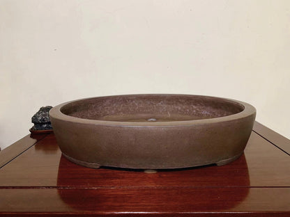 Shidei Oval Japanese Pot by Nakano Gyōzan