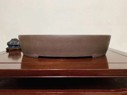 Shidei Oval Japanese Pot by Nakano Gyōzan