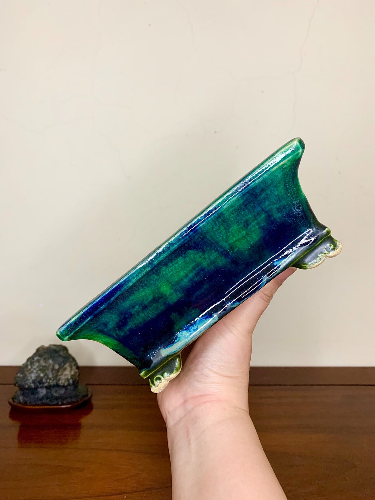 Fukuda Shigeru Rare Cloud Feet Japanese Pot