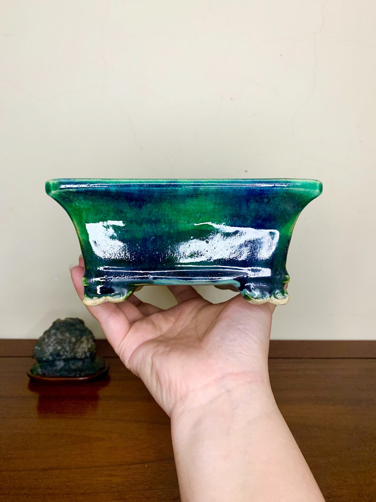 Fukuda Shigeru Rare Cloud Feet Japanese Pot