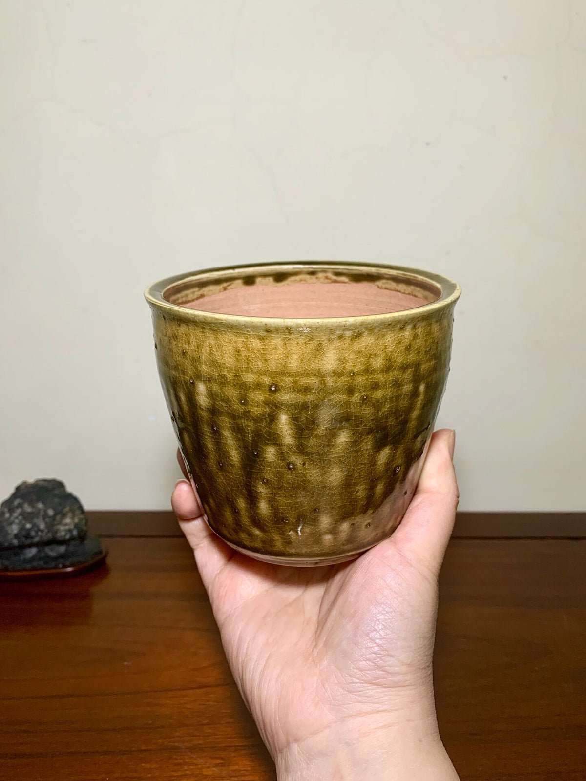 Kokui Masako, Warm-Toned Glaze, Japanese Pot