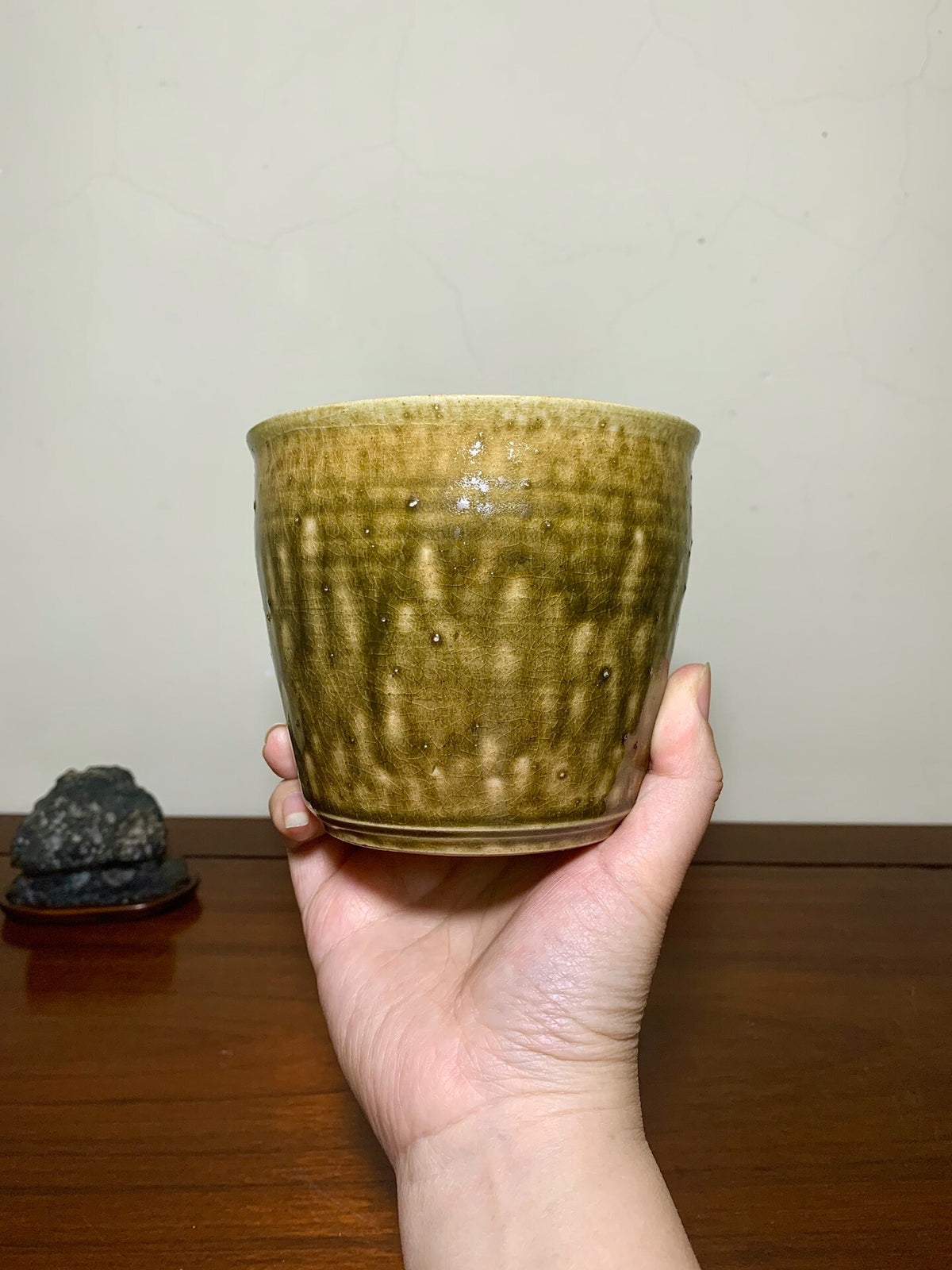 Kokui Masako, Warm-Toned Glaze, Japanese Pot