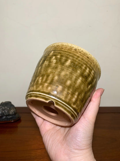 Kokui Masako, Warm-Toned Glaze, Japanese Pot