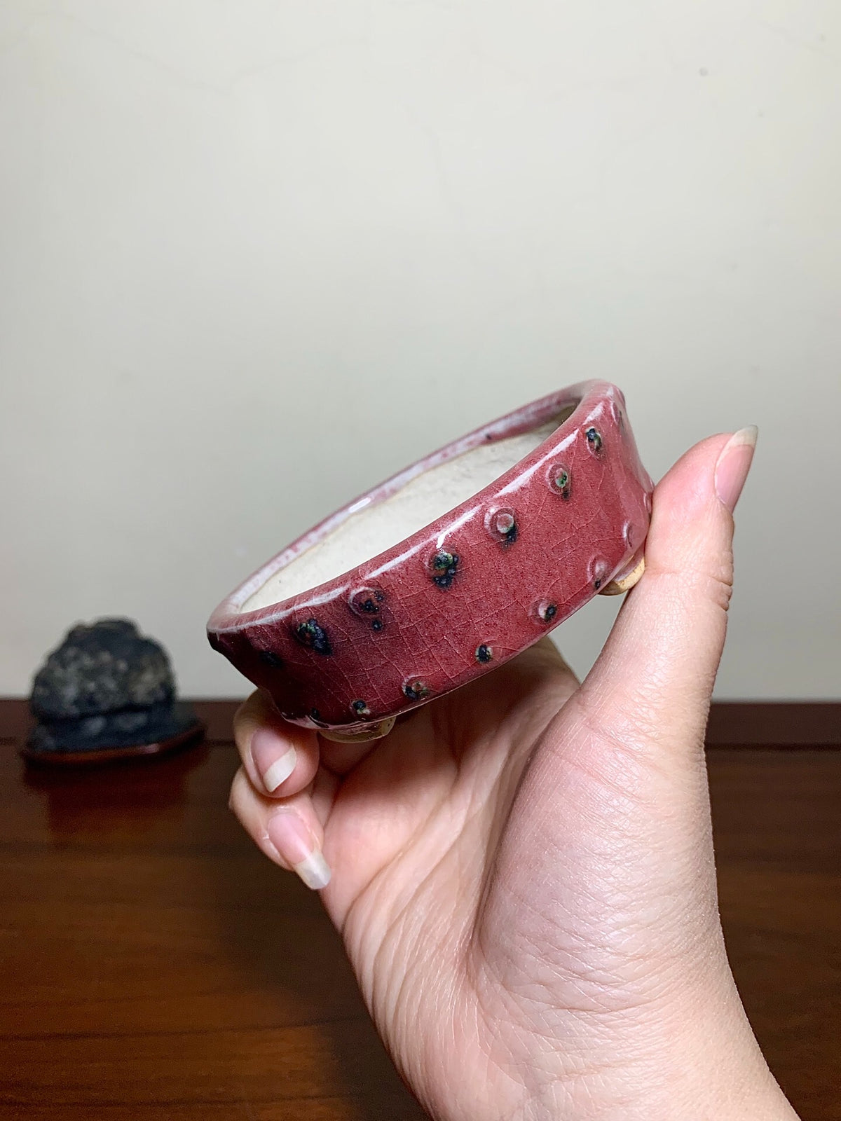 Studded Round Pot, Kiln-Transmuted by Suzuki Akinao