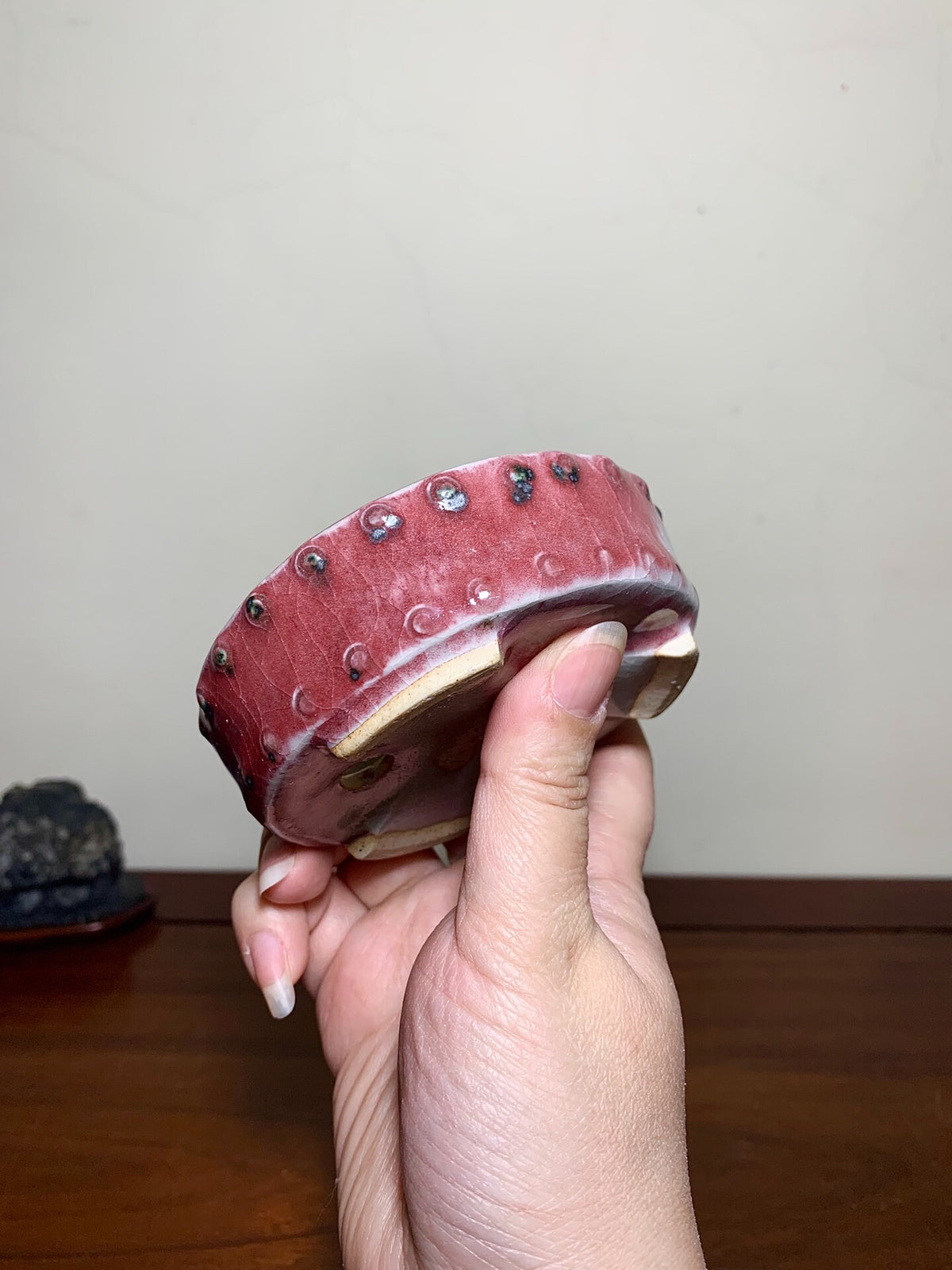Studded Round Pot, Kiln-Transmuted by Suzuki Akinao