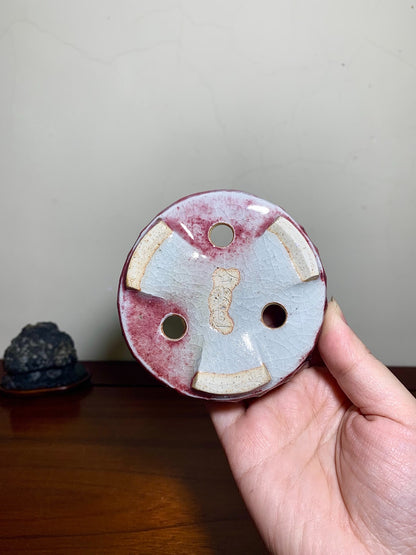 Studded Round Pot, Kiln-Transmuted by Suzuki Akinao