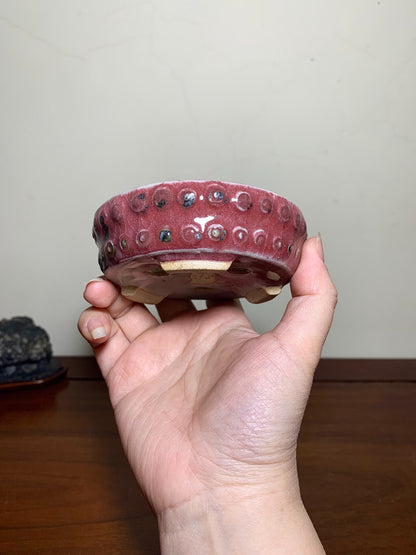 Studded Round Pot, Kiln-Transmuted by Suzuki Akinao