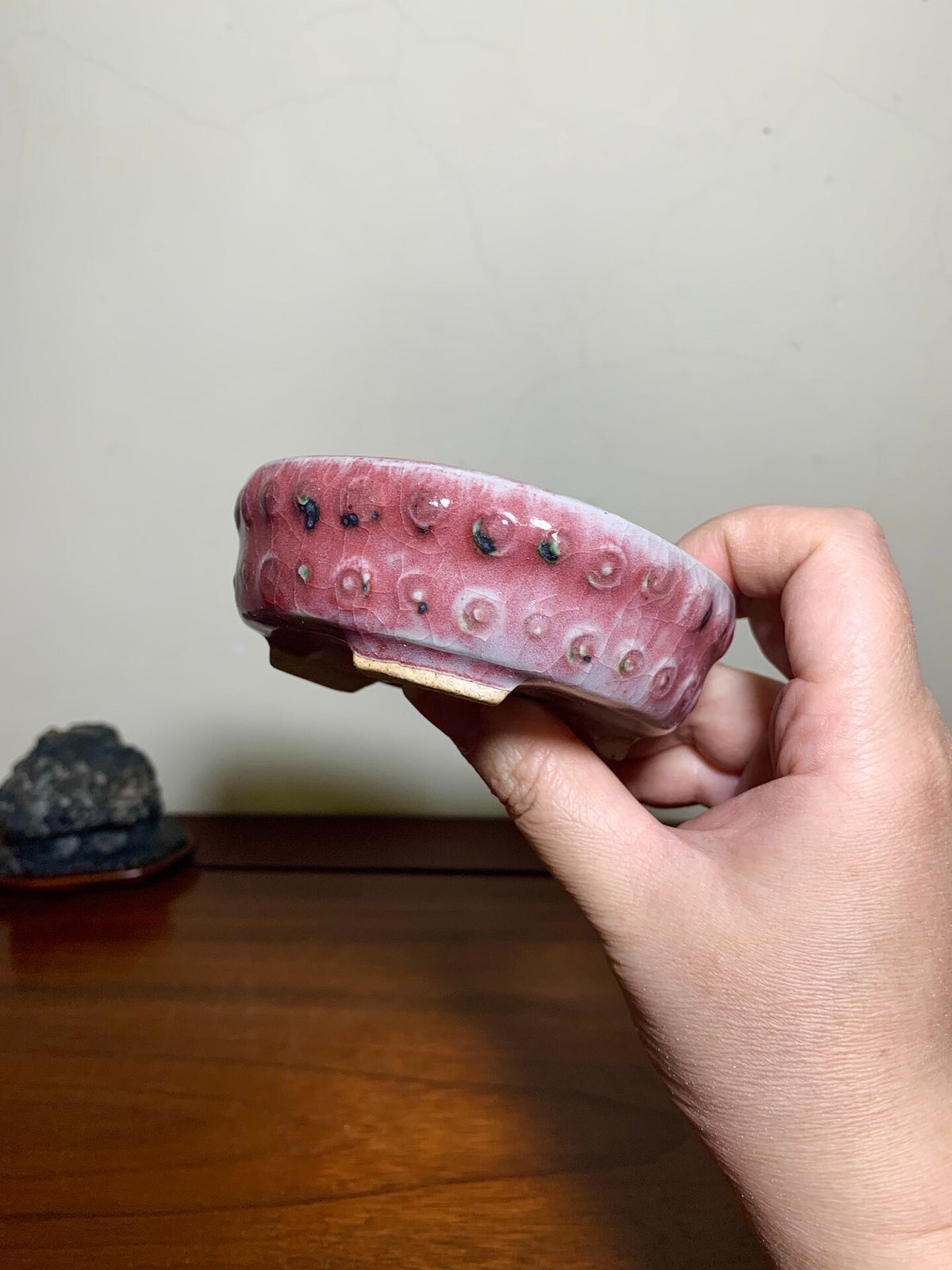 Studded Round Pot, Kiln-Transmuted by Suzuki Akinao