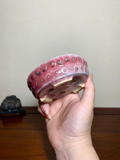 Studded Round Pot, Kiln-Transmuted by Suzuki Akinao