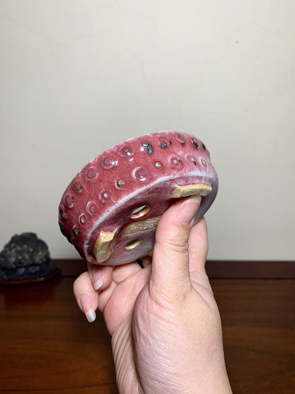 Studded Round Pot, Kiln-Transmuted by Suzuki Akinao