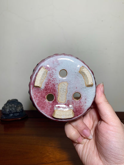 Studded Round Pot, Kiln-Transmuted by Suzuki Akinao