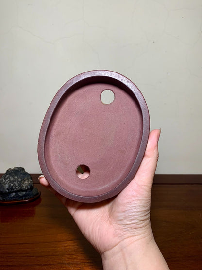 Shidei Double-Loop Oval Japanese Pot by Hokido