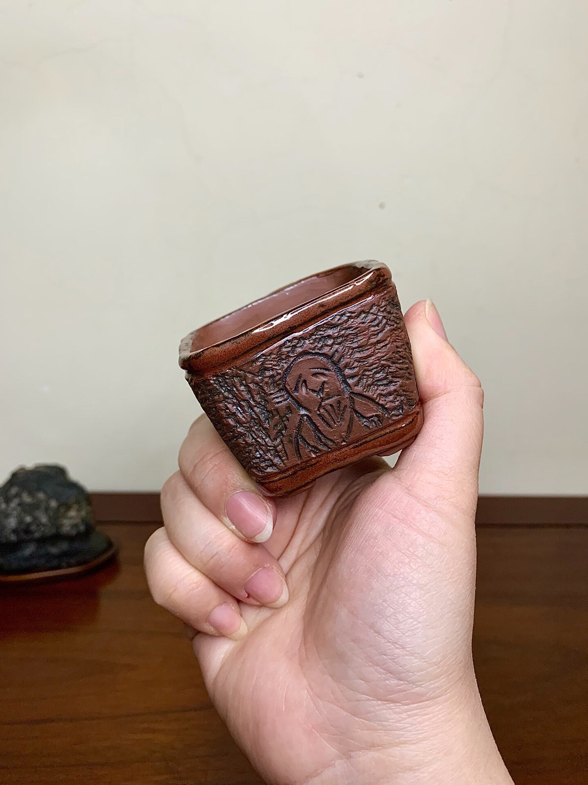 Takumon Senjinjōshu-Zu Japanese Bonsai Pot