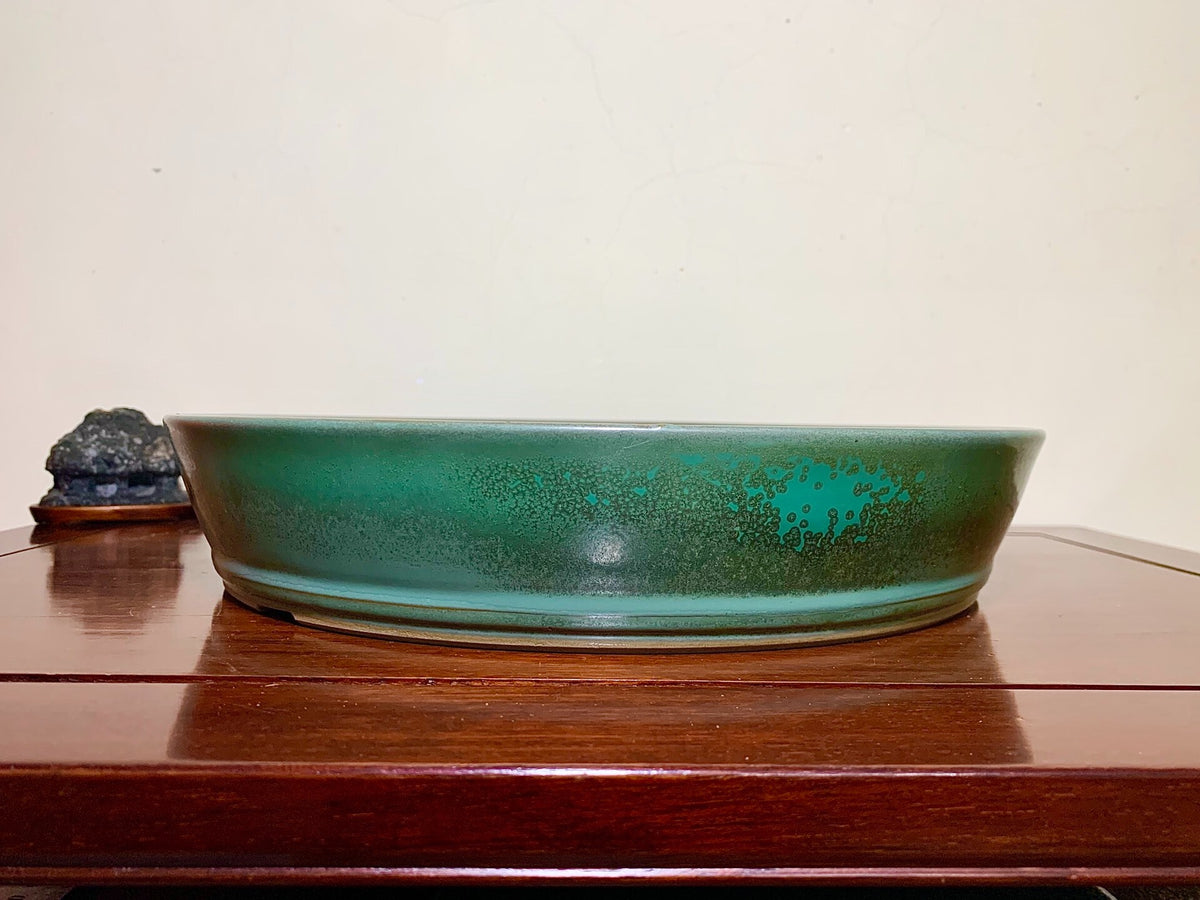 Kōsen Classic Cloth-Textured Glaze Perfect Circle Japanese Pot