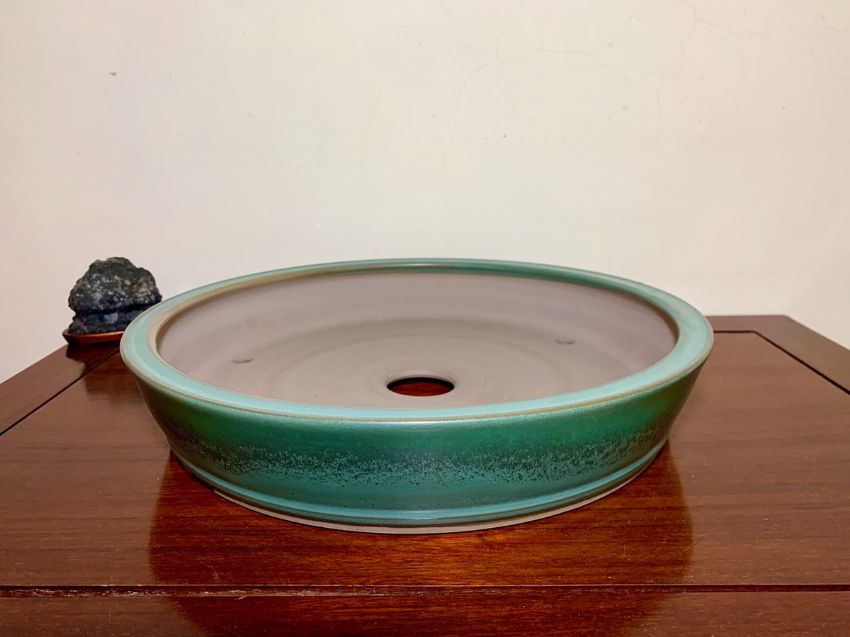 Kōsen Classic Cloth-Textured Glaze Perfect Circle Japanese Pot