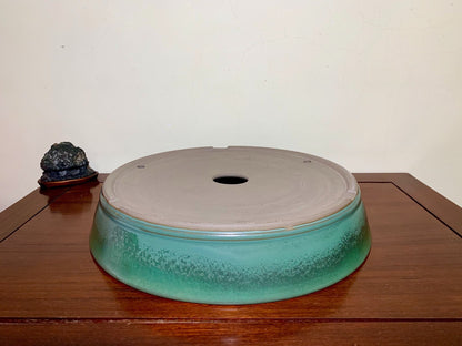 Kōsen Classic Cloth-Textured Glaze Perfect Circle Japanese Pot