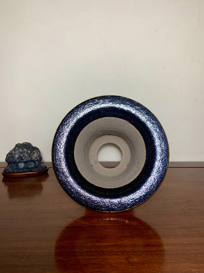 Enamelled with a Floral Cart and Peony Design, Omoto Pot by Ito Tsukiko
