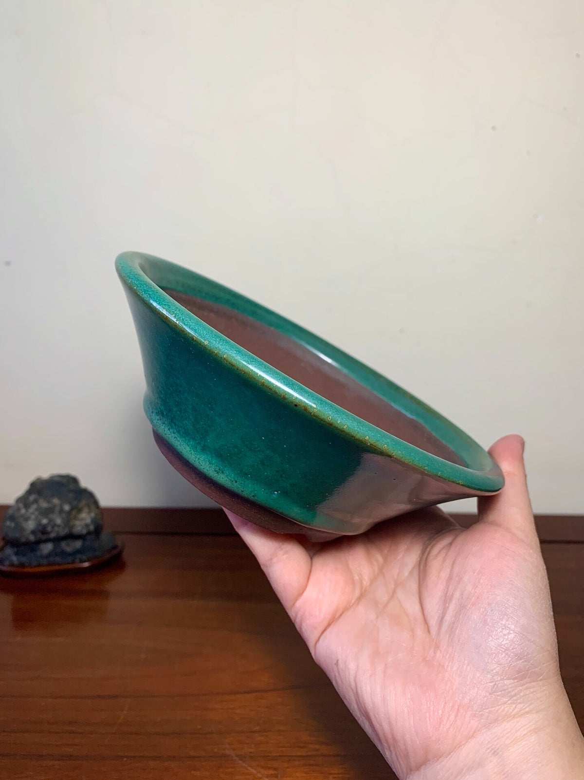 Matsuizan Aki Cloth-Textured Glaze Conical Pot