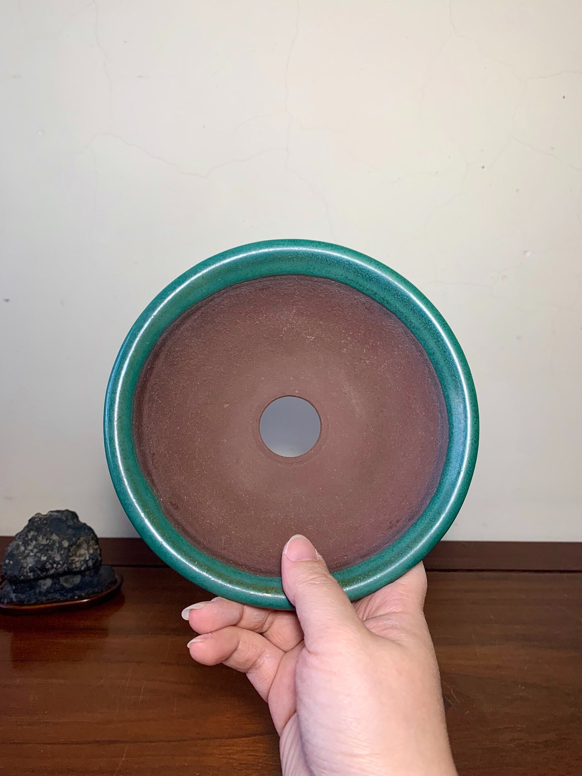 Matsuizan Aki Cloth-Textured Glaze Conical Pot
