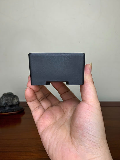 Kiso No Kawa Shuishi Cut-Foot Square Japanese Pot