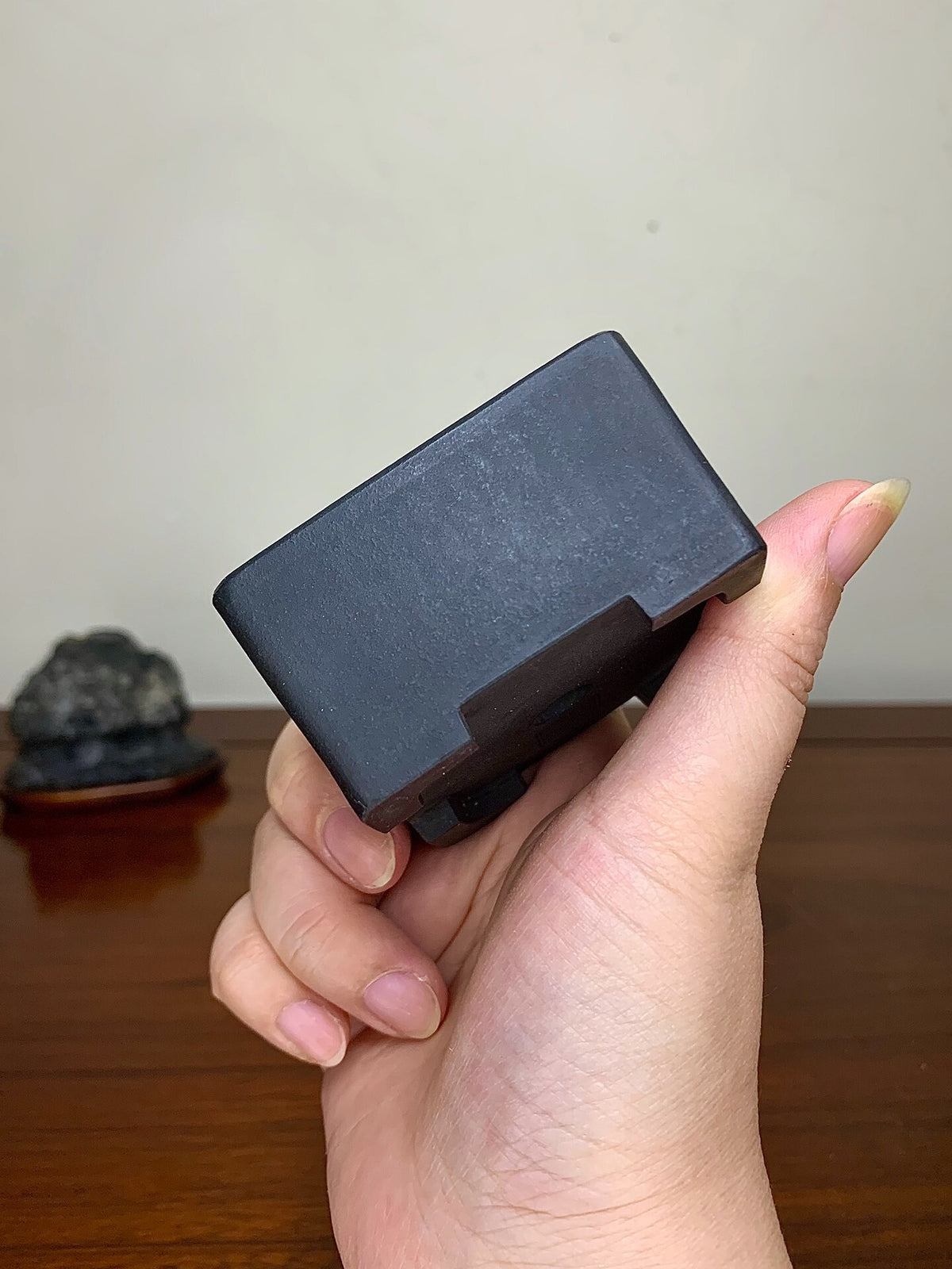 Kiso No Kawa Shuishi Cut-Foot Square Japanese Pot