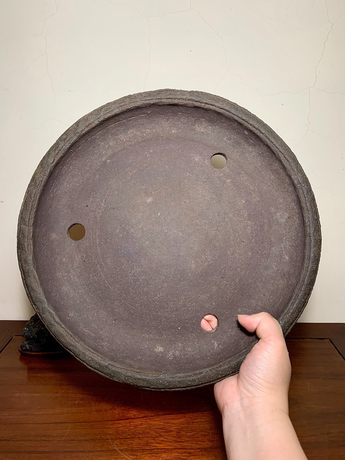 Kozukuri Sōsen Hand-Pinched Nanban Japanese Flower Pot
