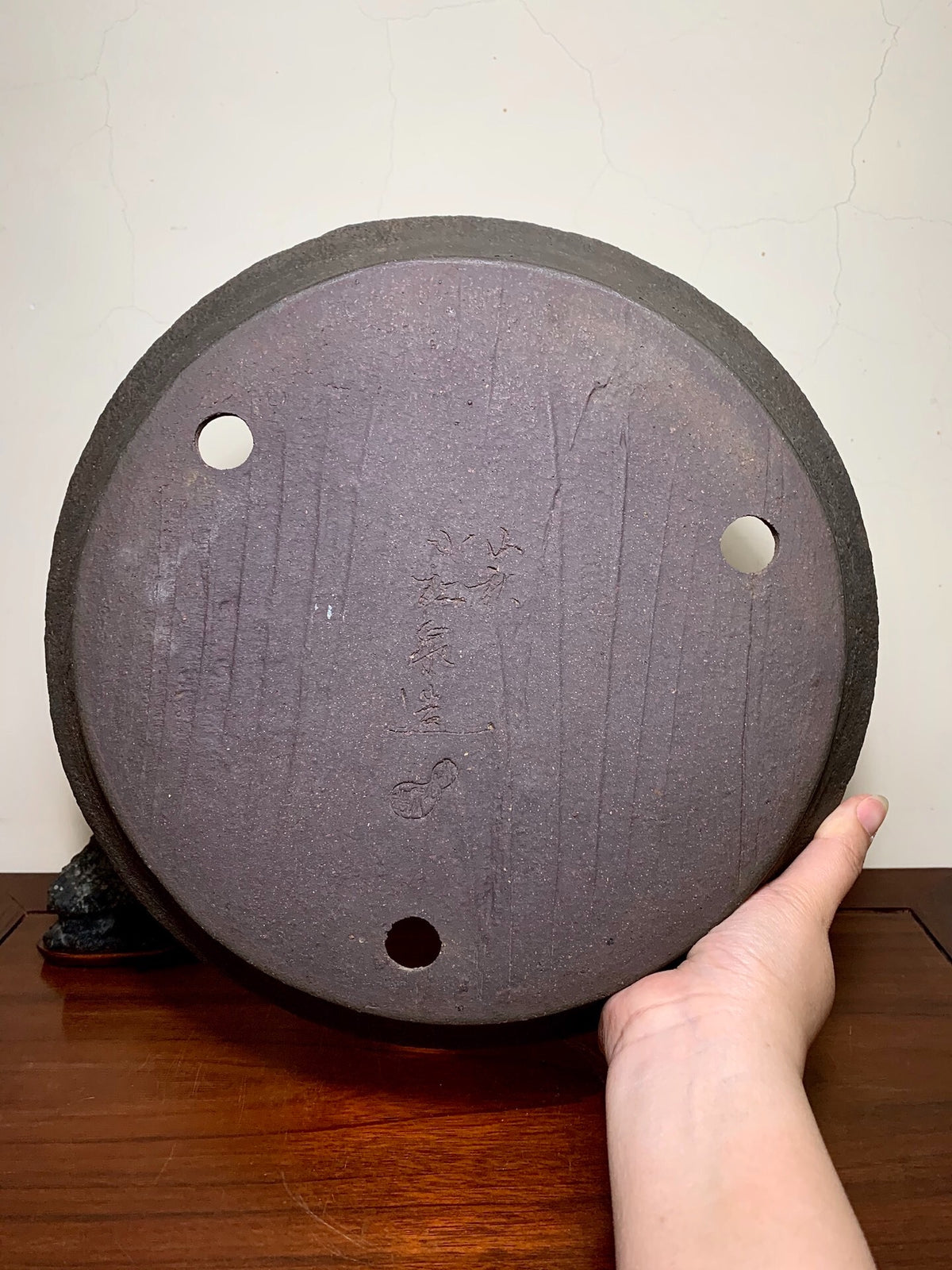 Kozukuri Sōsen Hand-Pinched Nanban Japanese Flower Pot