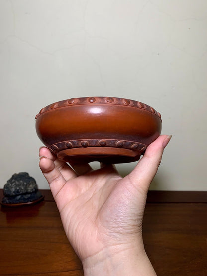 Shudei Double Studded Japanese Pot by Ryu Kou