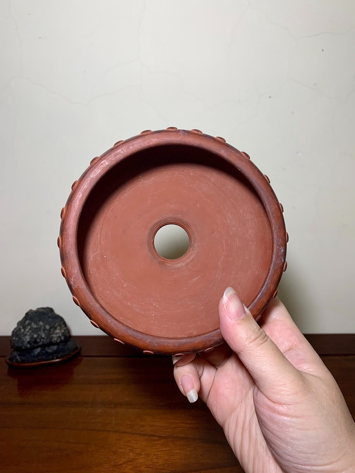 Shudei Double Studded Japanese Pot by Ryu Kou