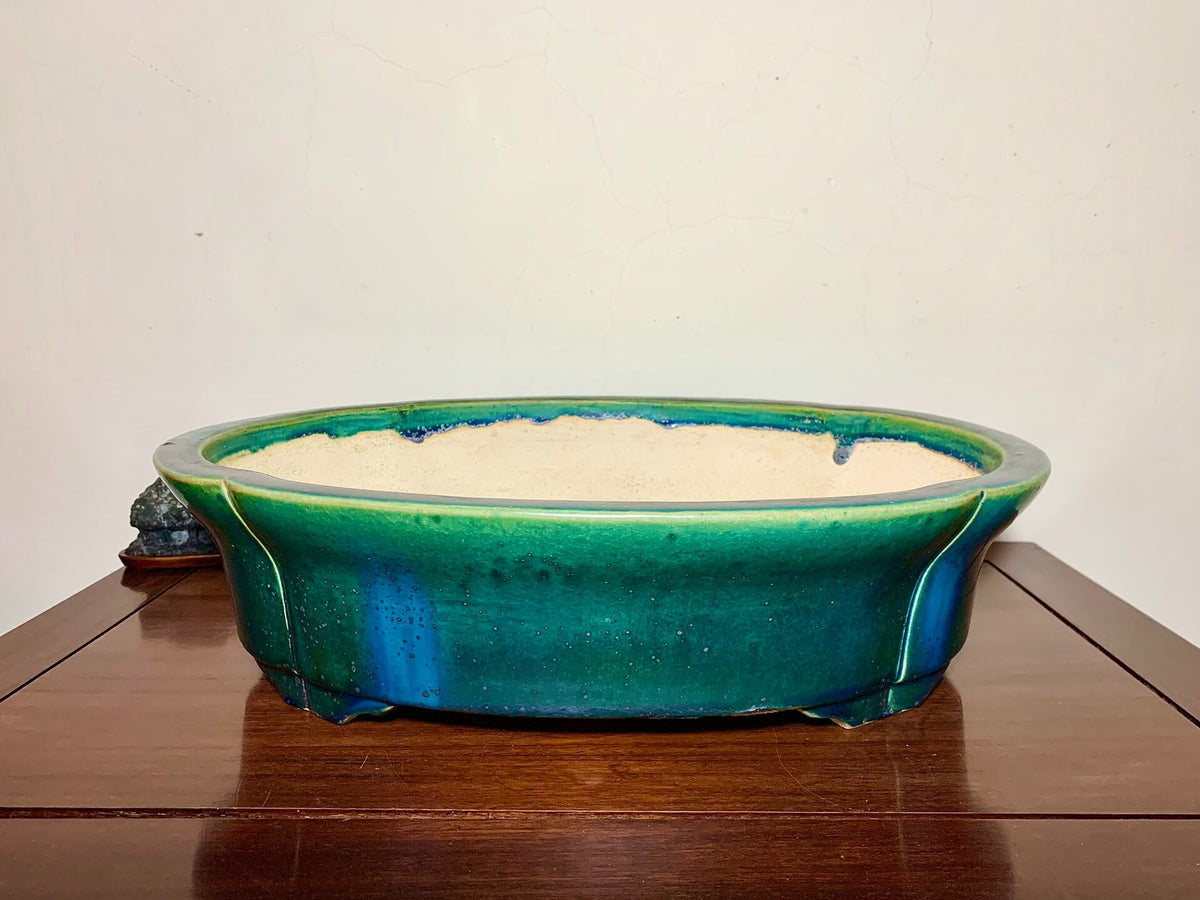 Sen Dai Kōyō Cloth-Textured Glaze Mokko Japanese Pot
