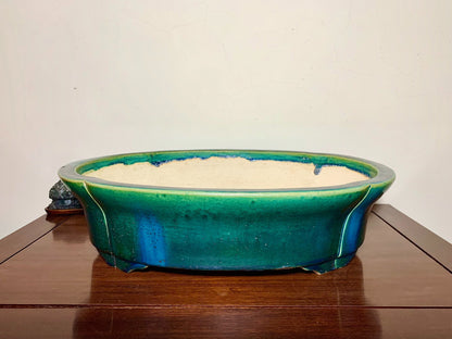 Sen Dai Kōyō Cloth-Textured Glaze Mokko Japanese Pot