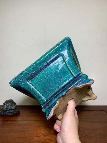 Hongyang Highest Grade Cloth-Textured Glaze Japanese Flower Pot