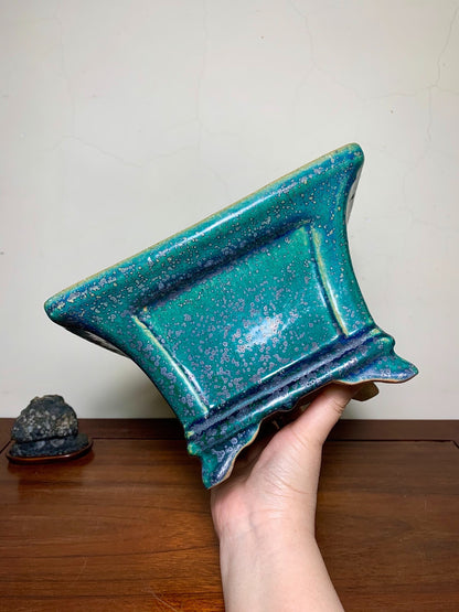 Hongyang Highest Grade Cloth-Textured Glaze Japanese Flower Pot