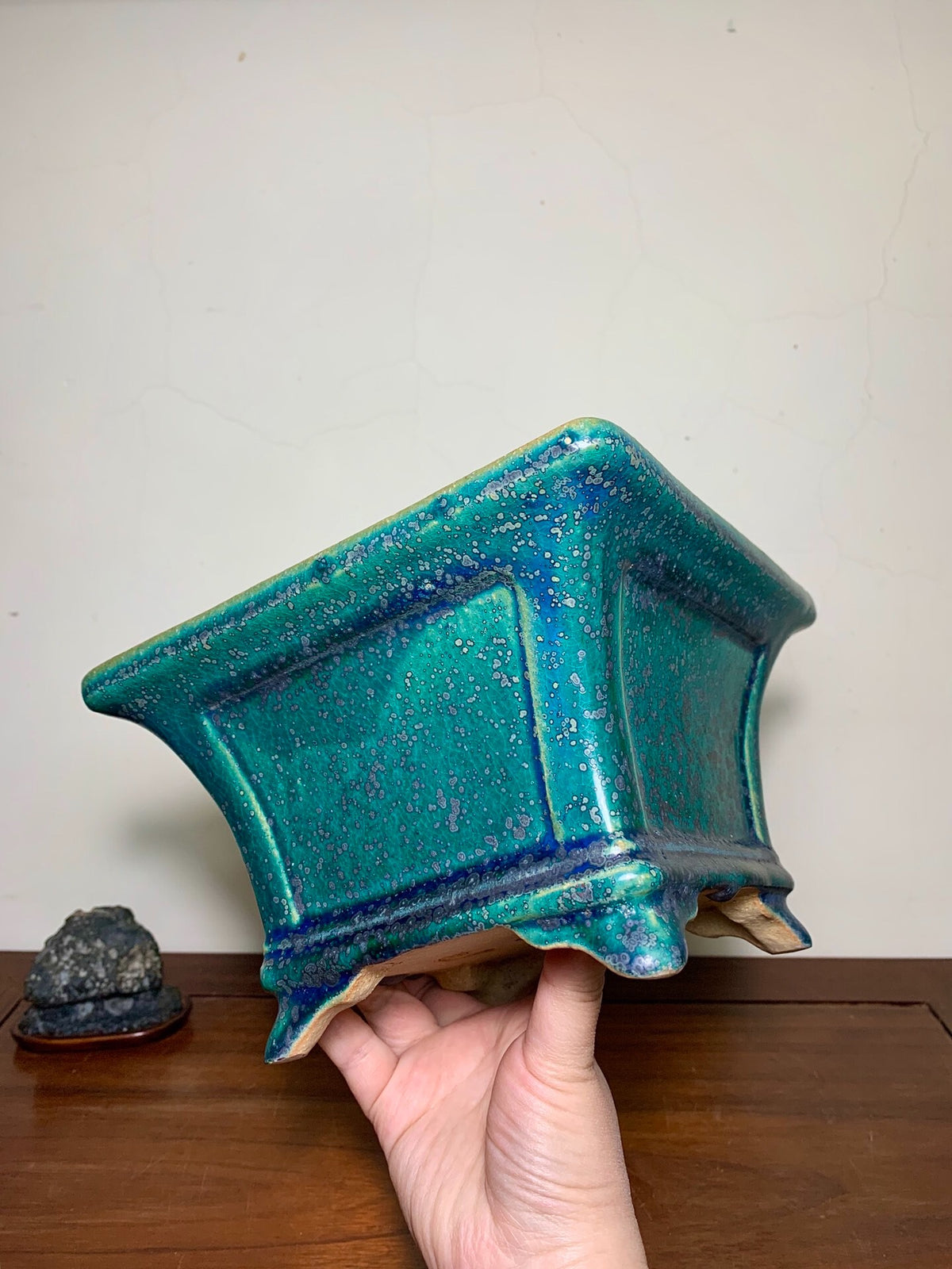 Hongyang Highest Grade Cloth-Textured Glaze Japanese Flower Pot