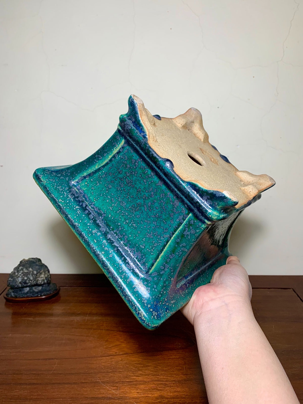 Hongyang Highest Grade Cloth-Textured Glaze Japanese Flower Pot
