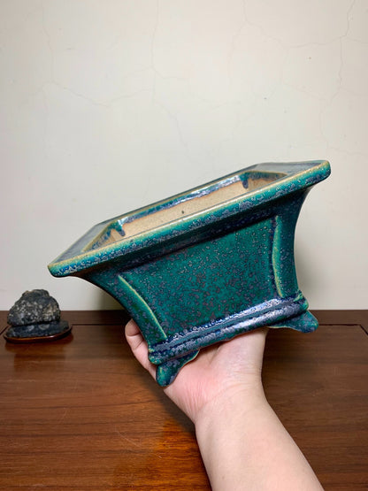 Hongyang Highest Grade Cloth-Textured Glaze Japanese Flower Pot