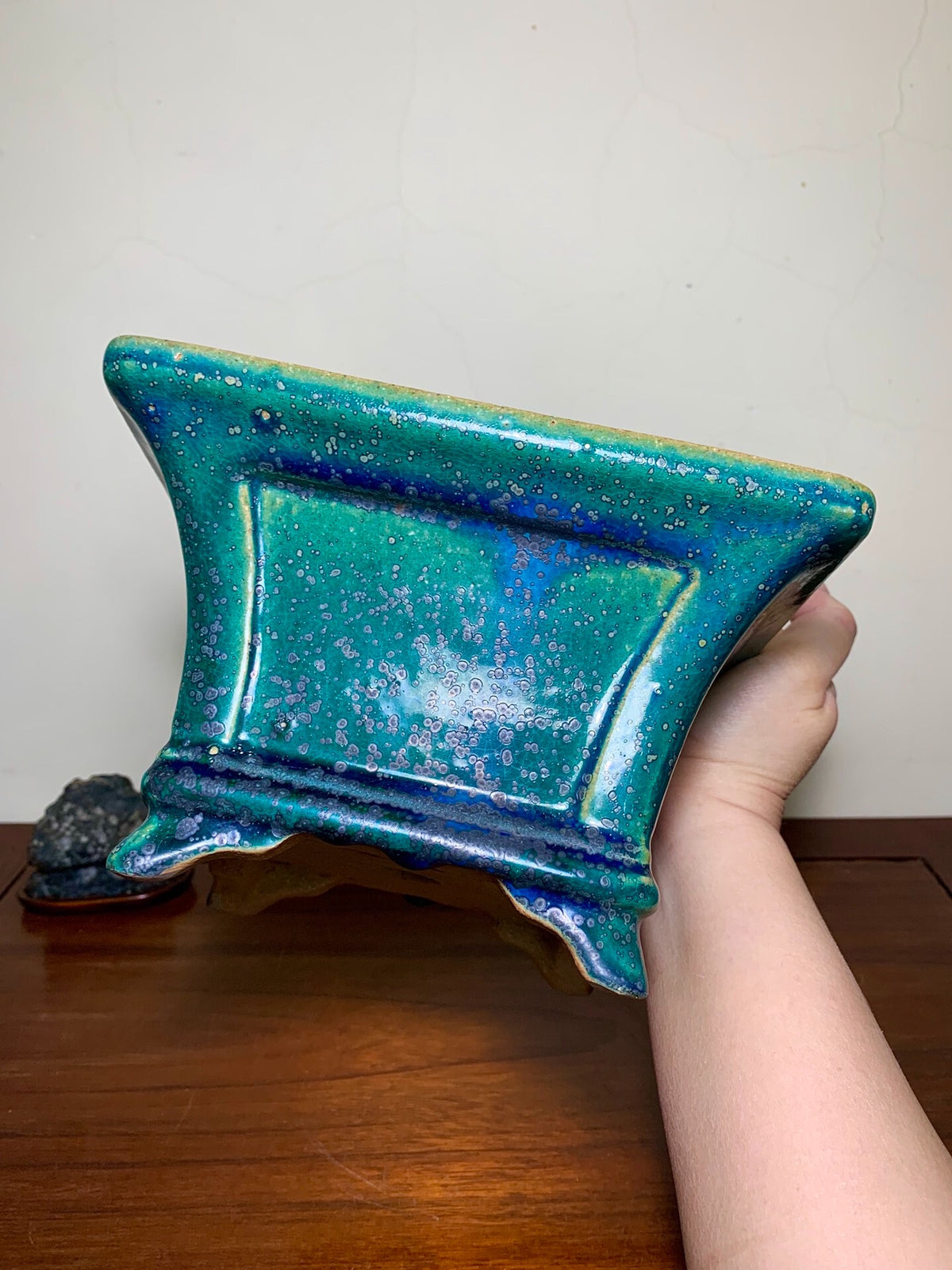 Hongyang Highest Grade Cloth-Textured Glaze Japanese Flower Pot