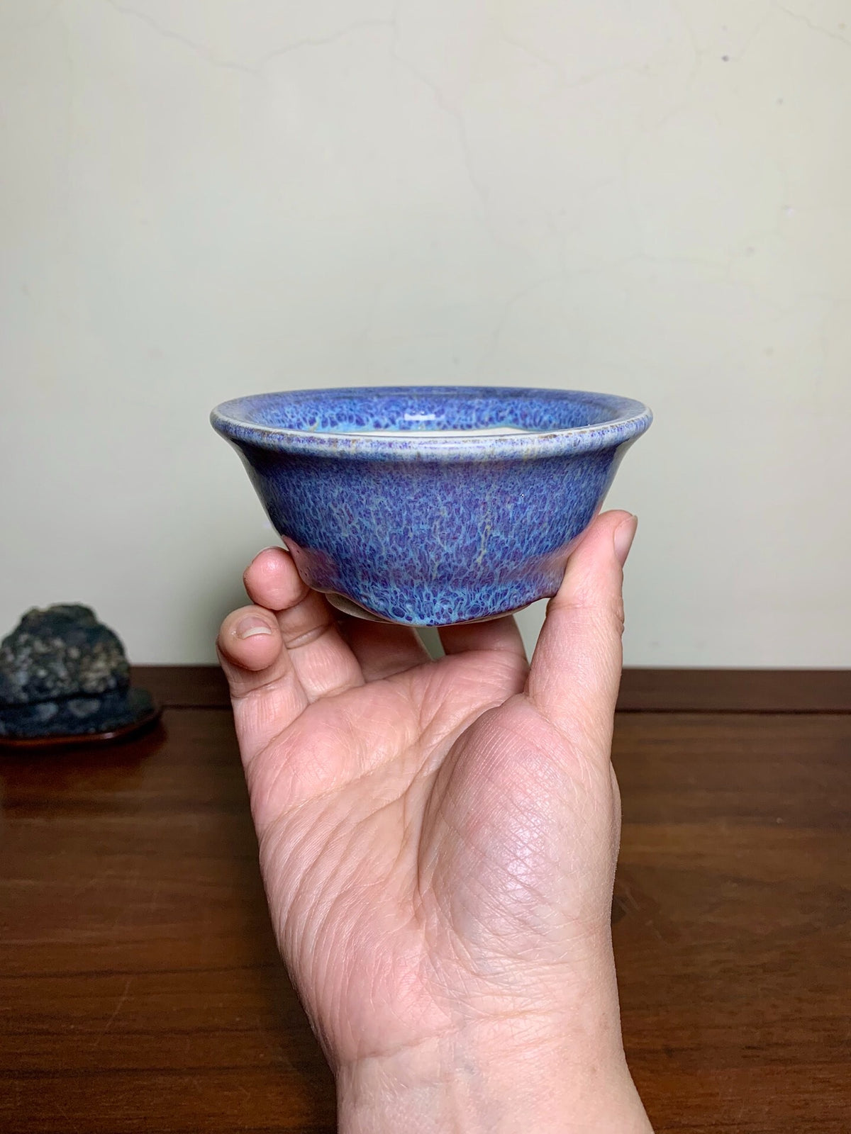Man'kō Shūzan Kiln-Transmuted Round Pot