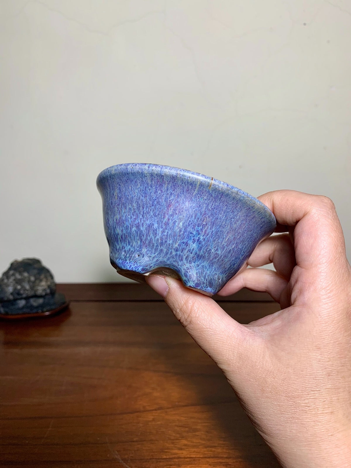 Man'kō Shūzan Kiln-Transmuted Round Pot