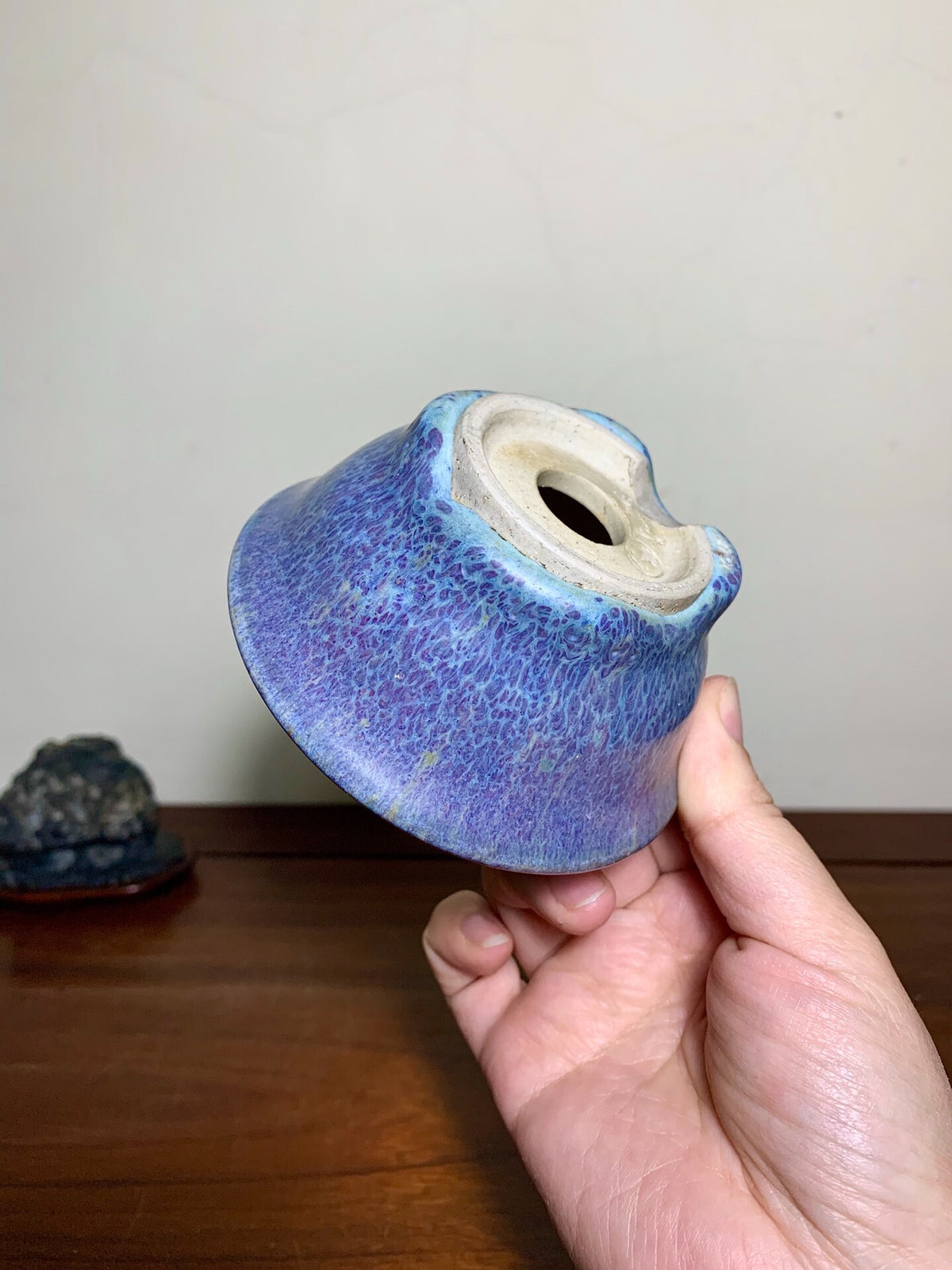Man'kō Shūzan Kiln-Transmuted Round Pot