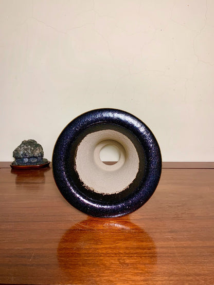 Shōsan Enamelled Floral and Bird Landscape Omoto Pot