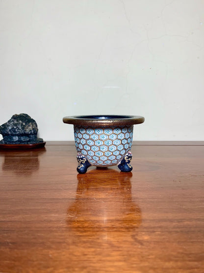 Shōsan, Enamelled Tortoiseshell Pattern, Omoto Pot