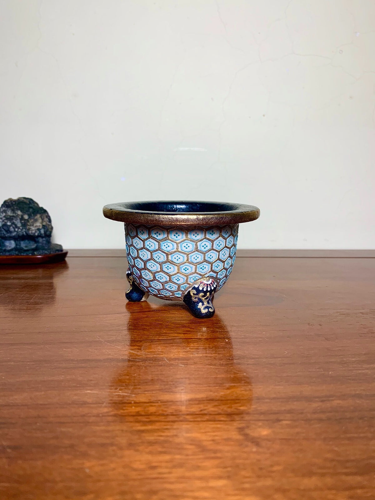 Shōsan, Enamelled Tortoiseshell Pattern, Omoto Pot