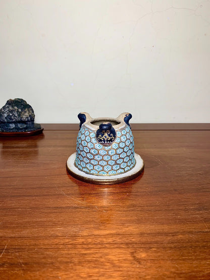 Shōsan, Enamelled Tortoiseshell Pattern, Omoto Pot