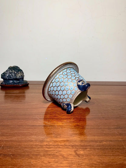 Shōsan, Enamelled Tortoiseshell Pattern, Omoto Pot