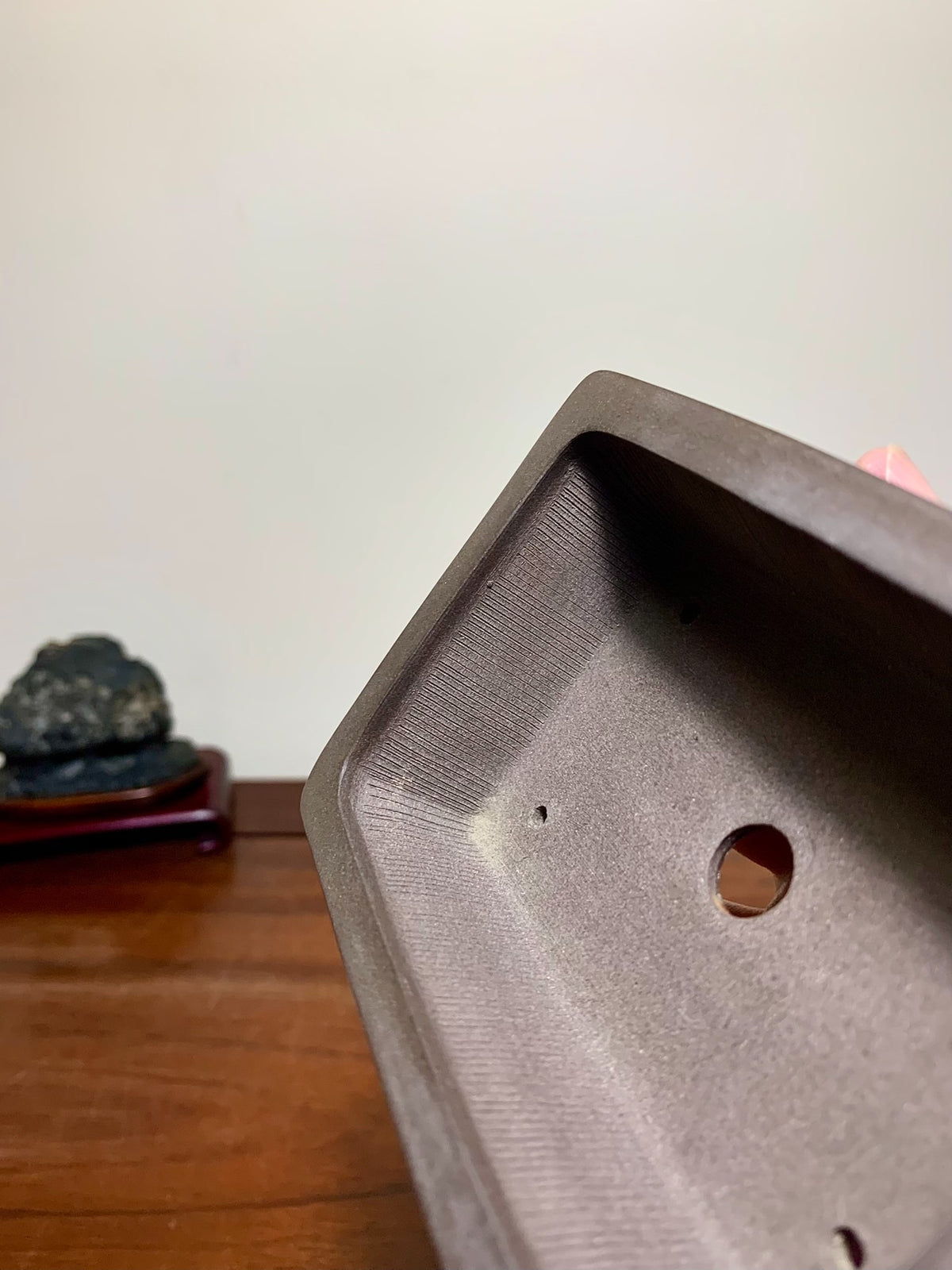Tachibana Mitsuyuki, Outer Rim Lower Band Rectangular, Japanese Pot