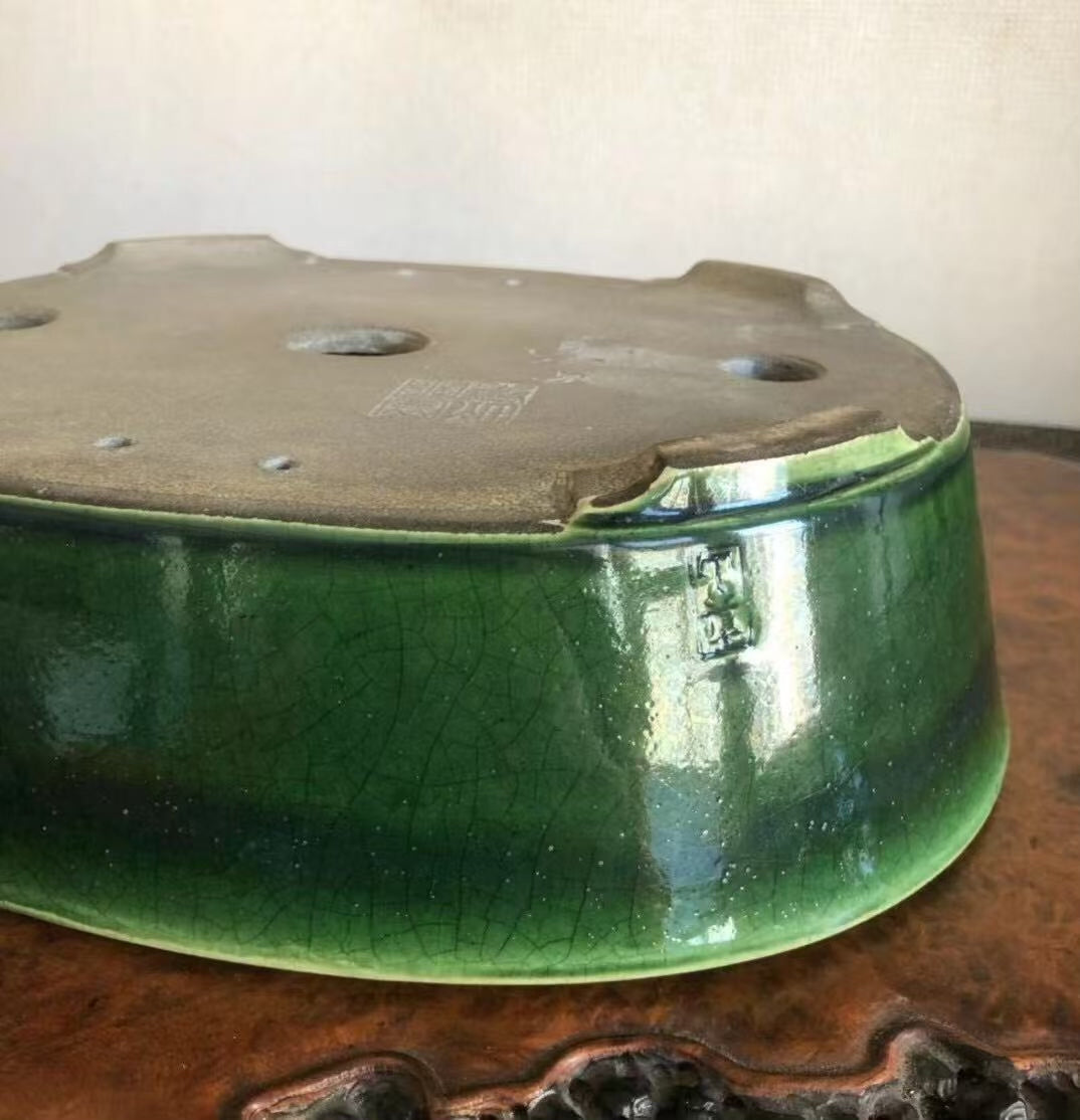 Shinzan Hand-Made Japanese Bonsai Pot