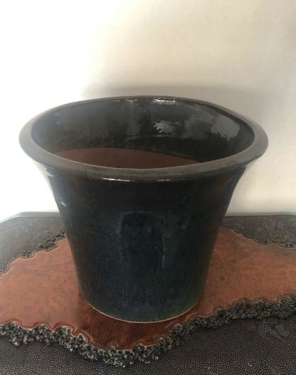 Man'ei Kiln Japanese Antique Glazed Pot