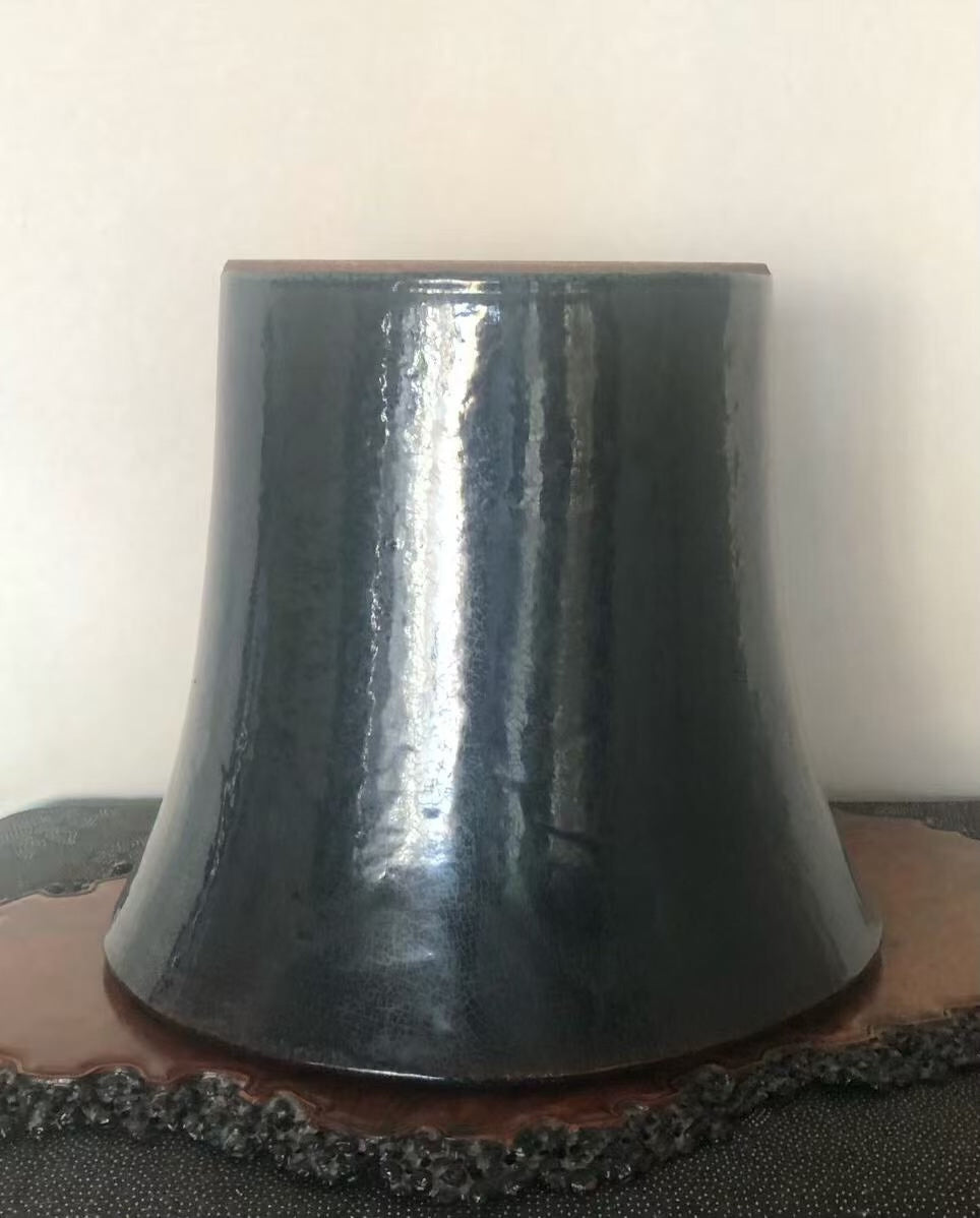Man'ei Kiln Japanese Antique Glazed Pot