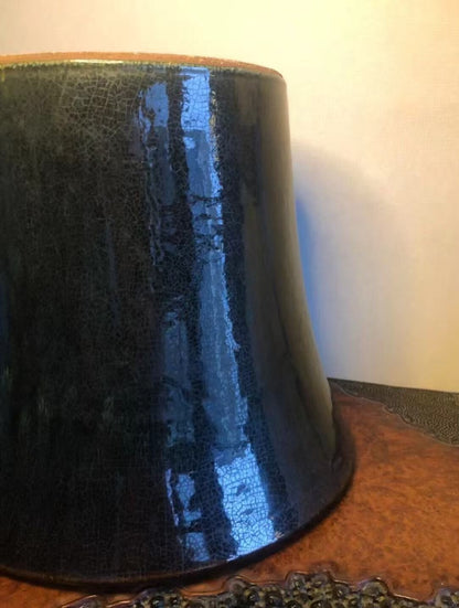 Man'ei Kiln Japanese Antique Glazed Pot